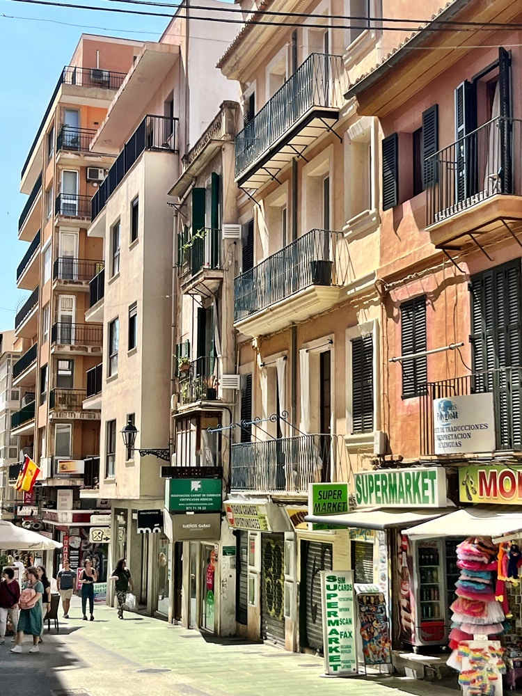 Calle Olmos Shopping Palma Portal Mallorca Altstadt