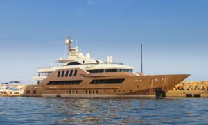 Luxus Yacht JADE im Hafen von Puerto Portals